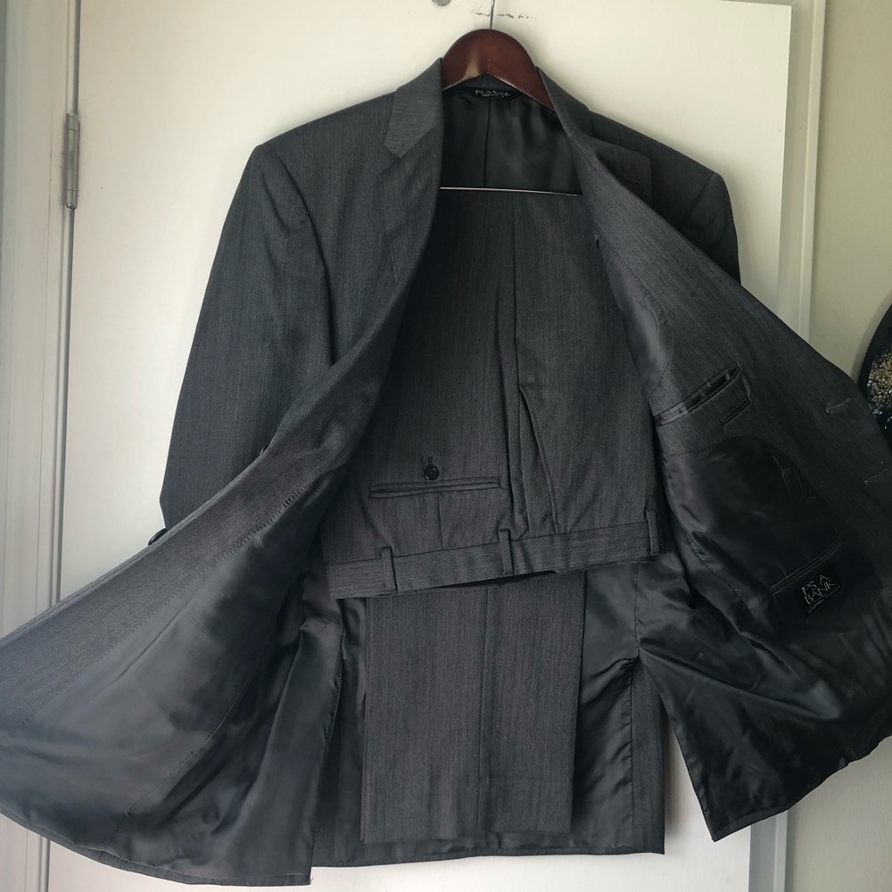 Jos. A. Bank 2 Piece Grey Suit